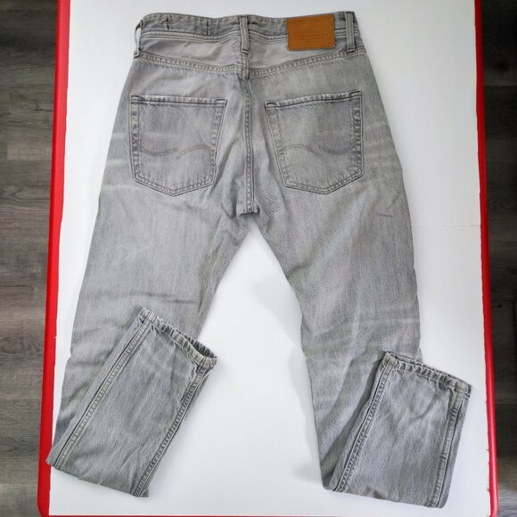 Jack & Jones jeans Erik anti fit hard washed light grey men's size 28/32 - Picture 3 of 16